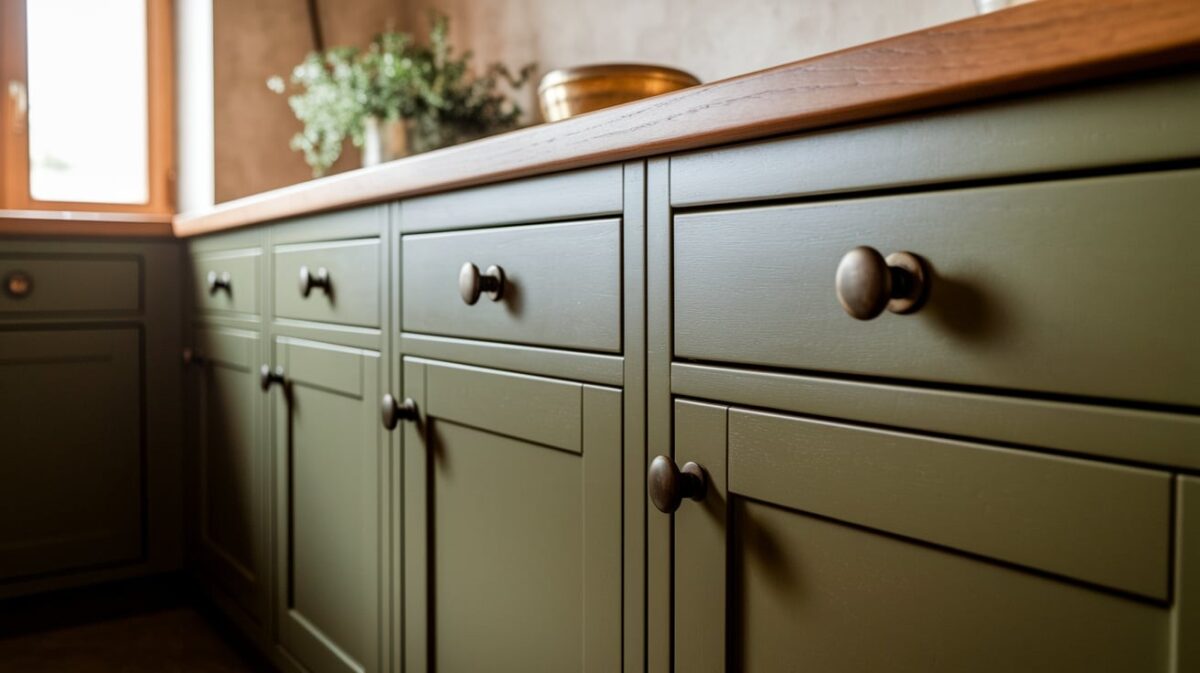 11 Stylish Ways to Use Olive Green Cabinets in a Rustic Kitchen Design ...
