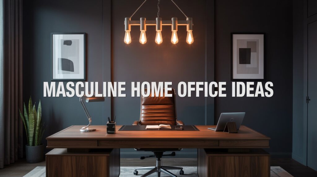 Masculine Home Office Ideas