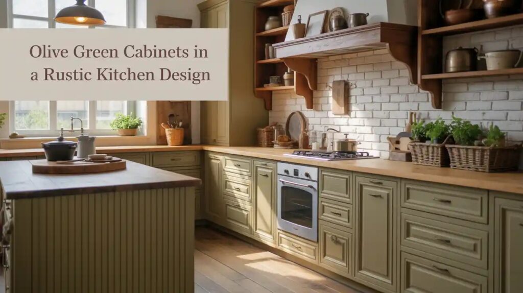 Olive Green Cabinets