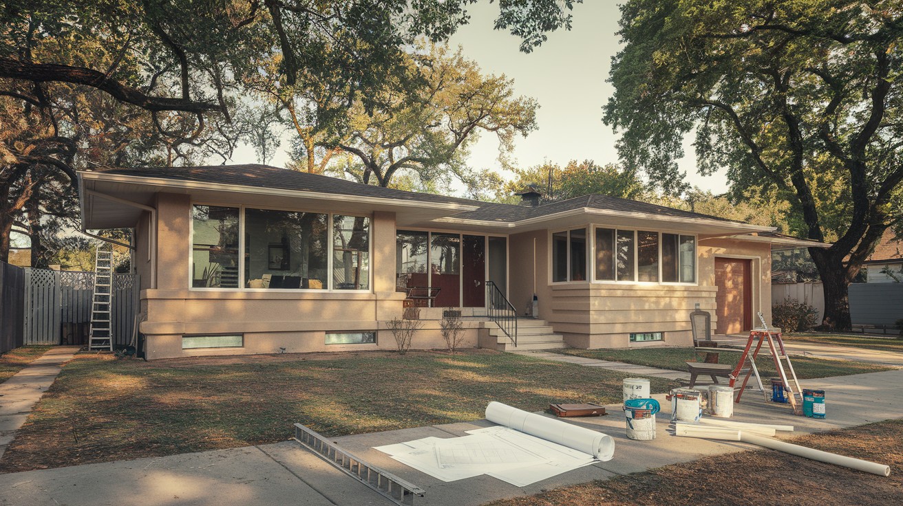 Before and After 1960s Ranch House Exterior Remodel That Will Blow Your