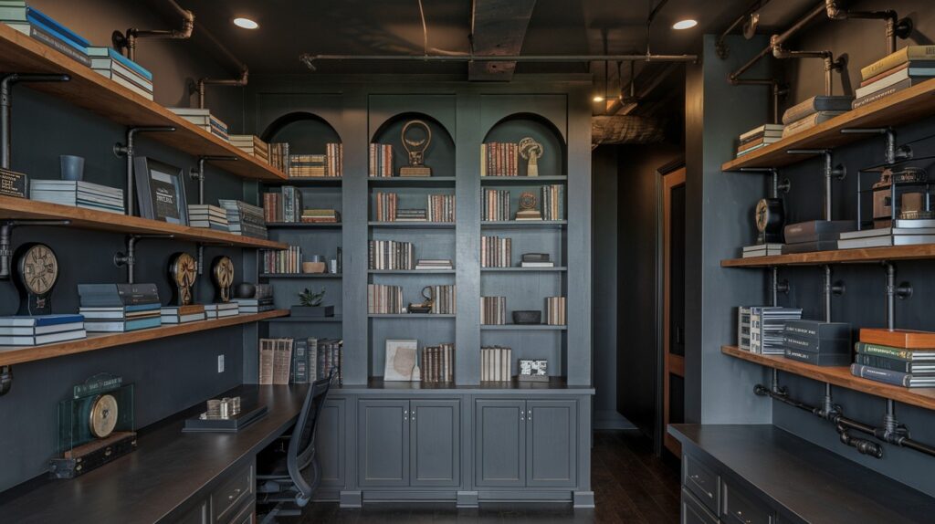Use Open Shelving for a Rugged Look