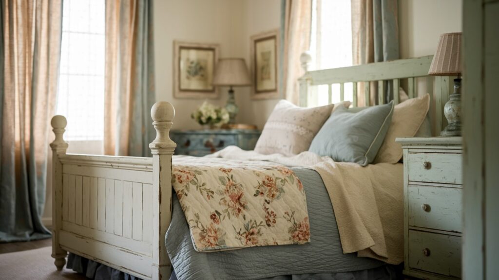 Use Vintage or Distressed Furniture