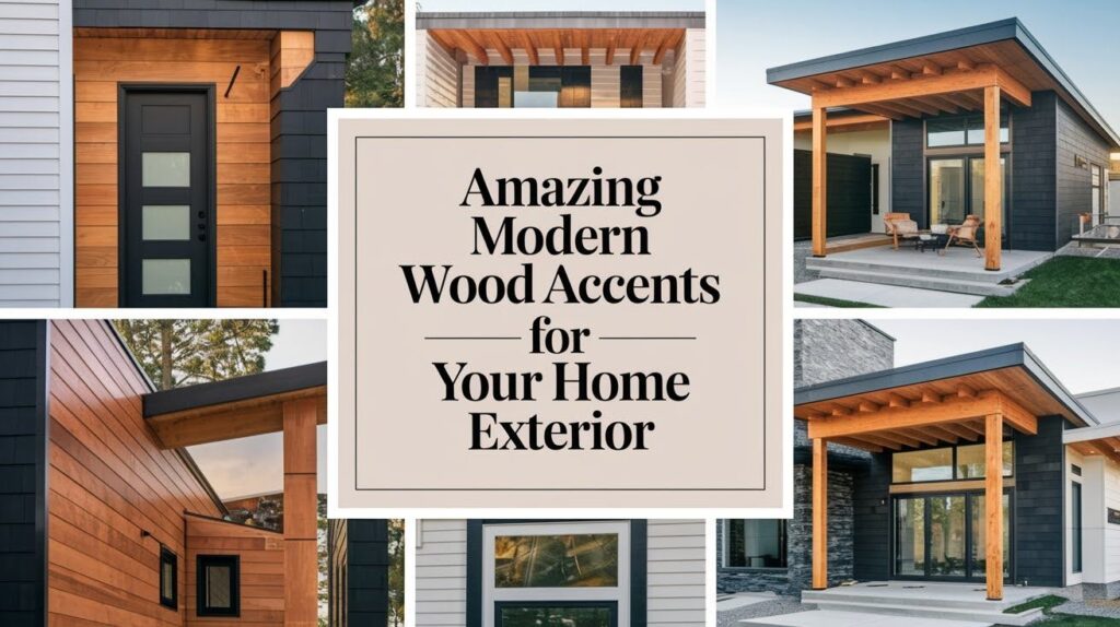13 Amazing Modern Wood Accents for Your Home Exterior