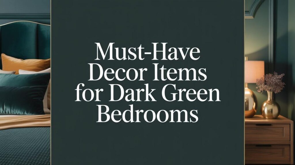 33 Must-Have Decor Items for Dark Green Bedrooms
