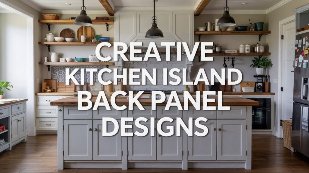 39 Creative Kitchen Island Back Panel Designs