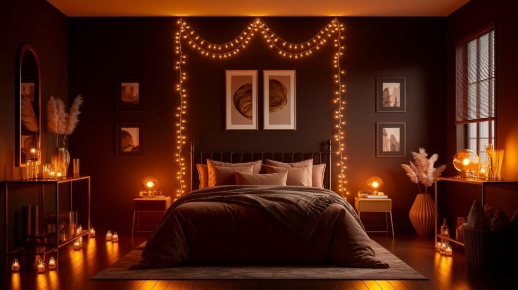 Add Warm Lighting to Enhance Dark Brown