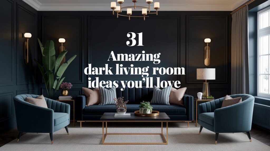 Amazing Dark Living Room