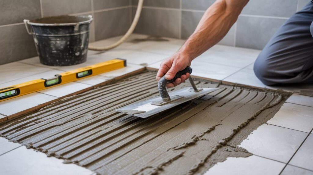 Apply Thin-Set Mortar