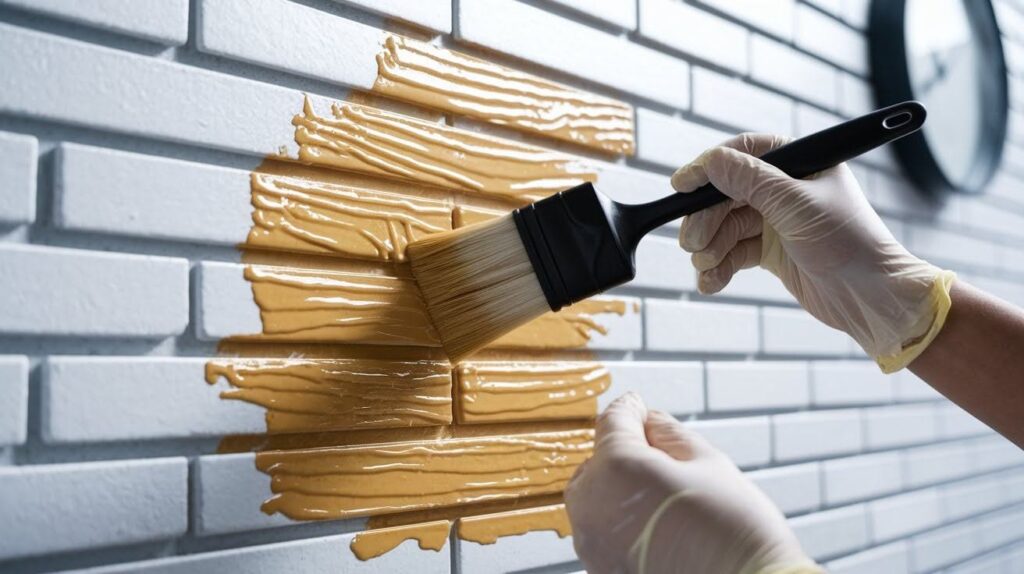 Apply paint remover and allow it to dwell