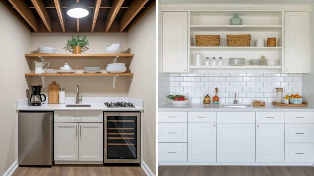 Basement Kitchenette for Guest Suites