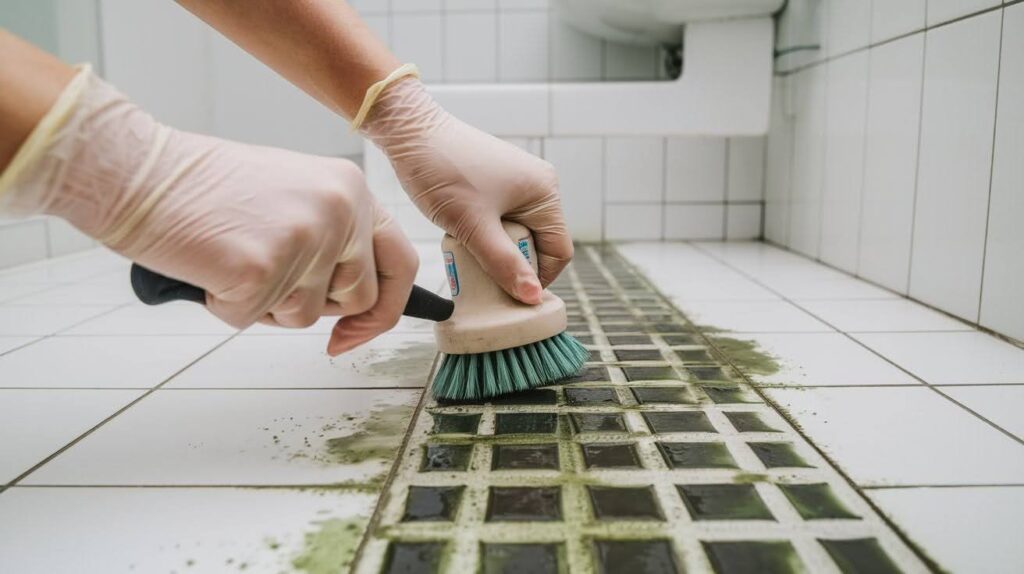 Bathroom guides cover mold and mildew removal