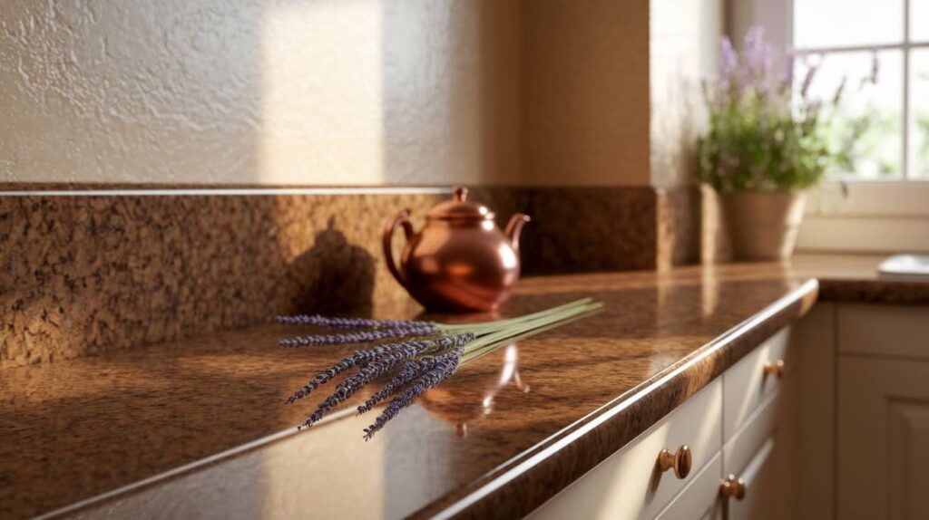 Beige and Brown Granite