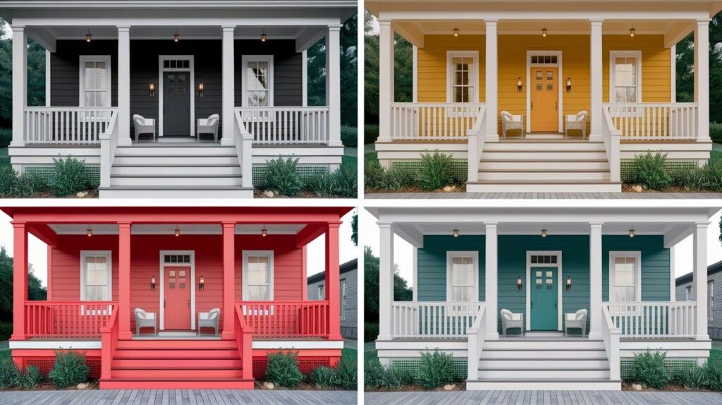 Bold Color Statement Railings