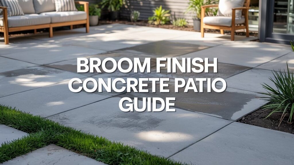 Broom Finish Concrete Patio Guide