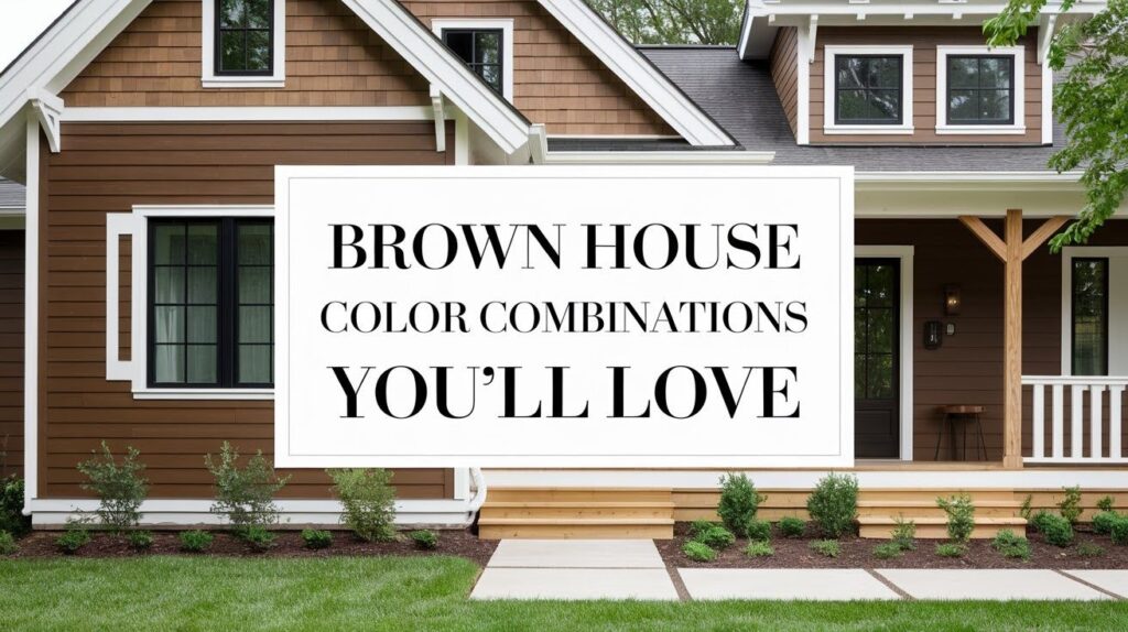 Brown House Color Combinations