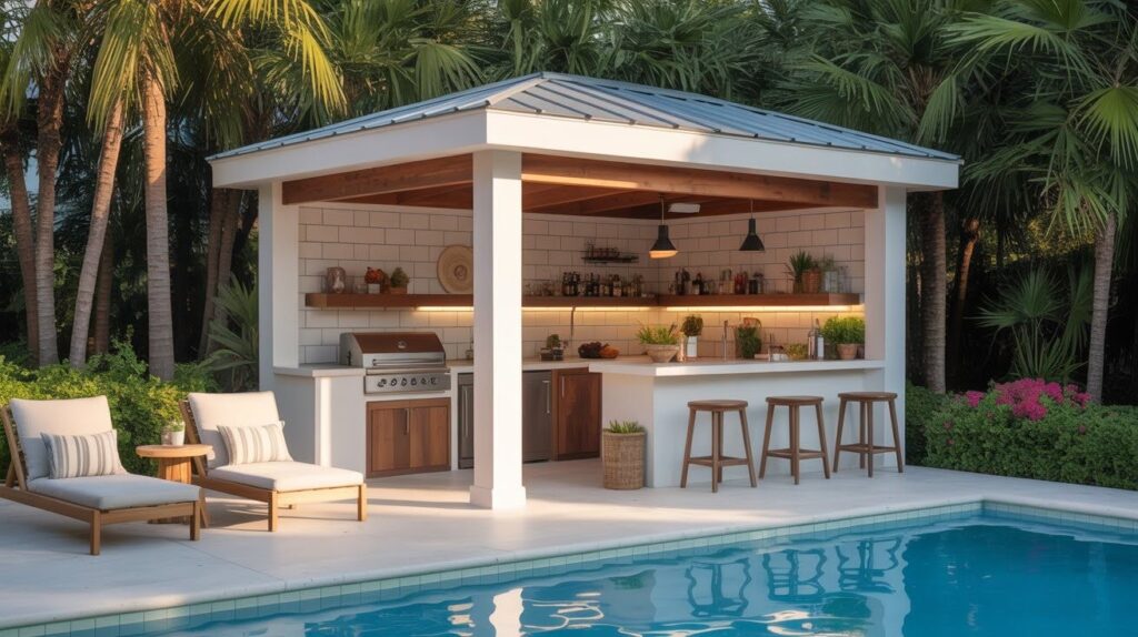 Cabana with Outdoor Kitchenette