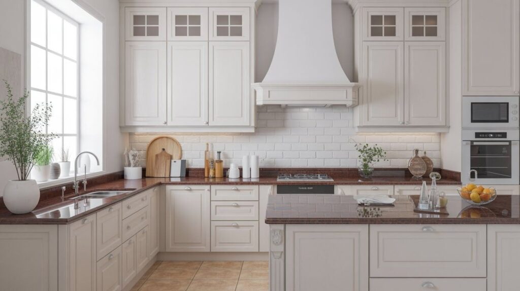 Classic White and Brown Granite