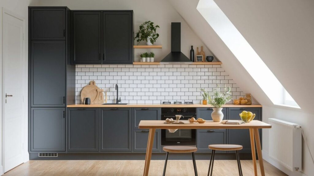 Compact Layout with Black Hardware