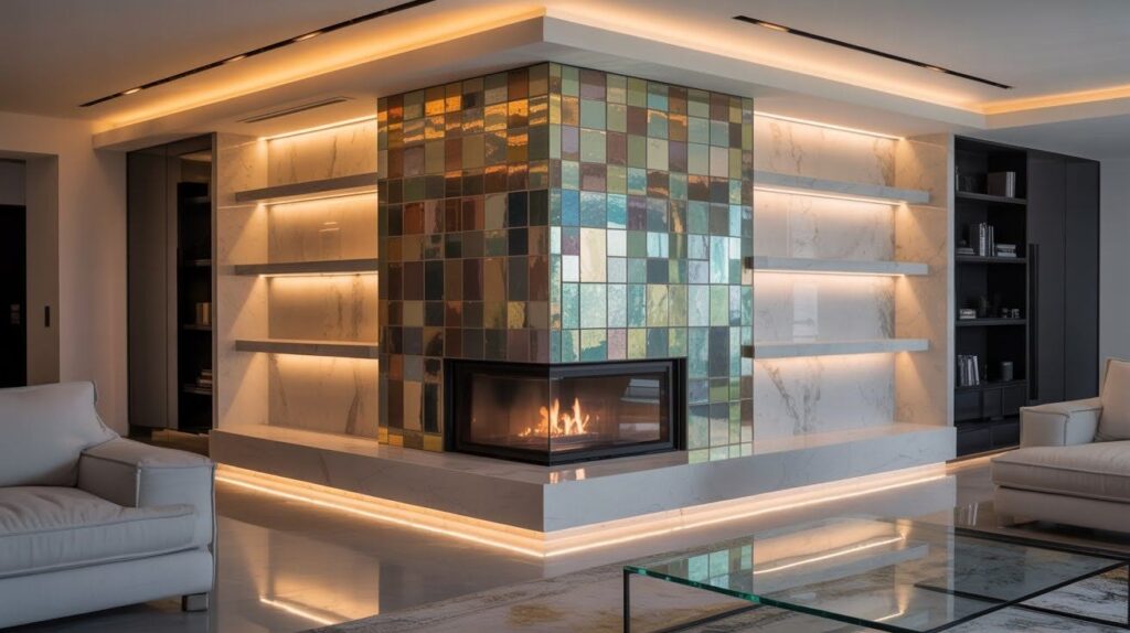 Contemporary & Luxe Fireplace Ideas