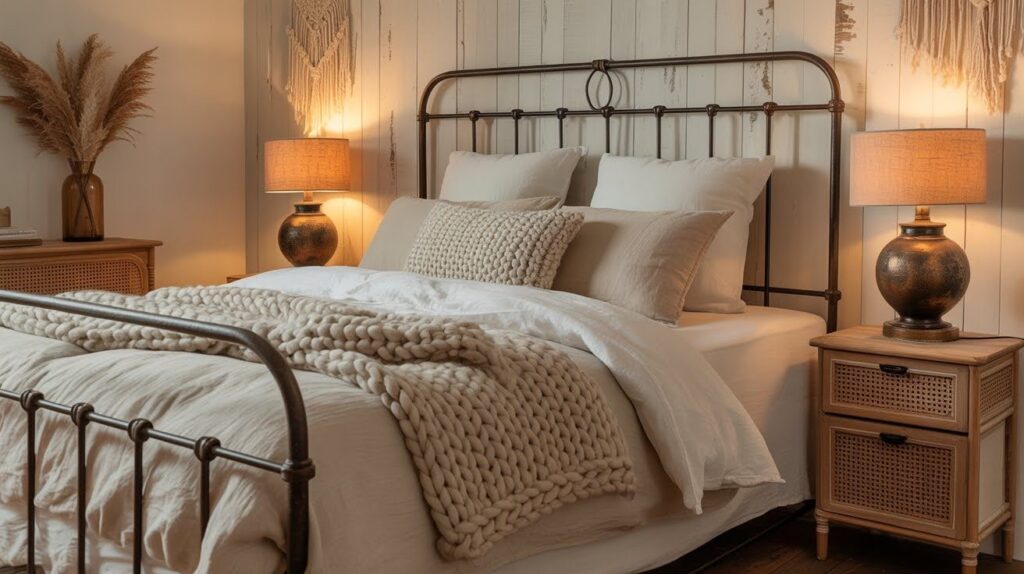 Cozy & Rustic Cream Bedrooms