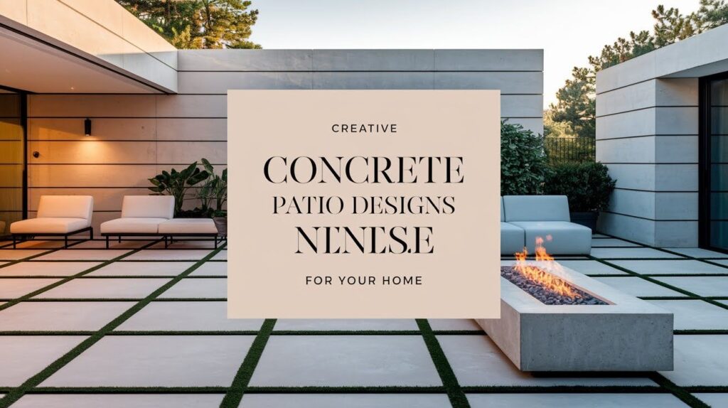 Creative Concrete Patio Designs