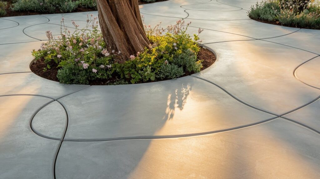 Curved or Freeform Patio Shapes