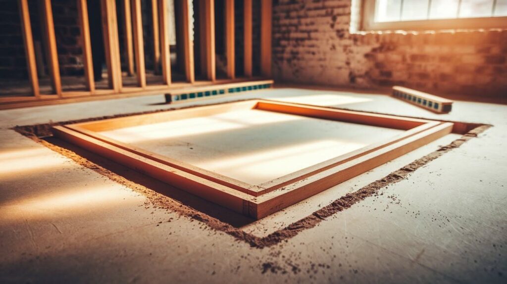 Cut and Reinforce the Subfloor