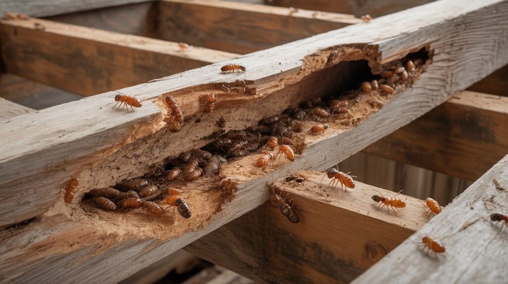 Damage Caused by Black House Termites