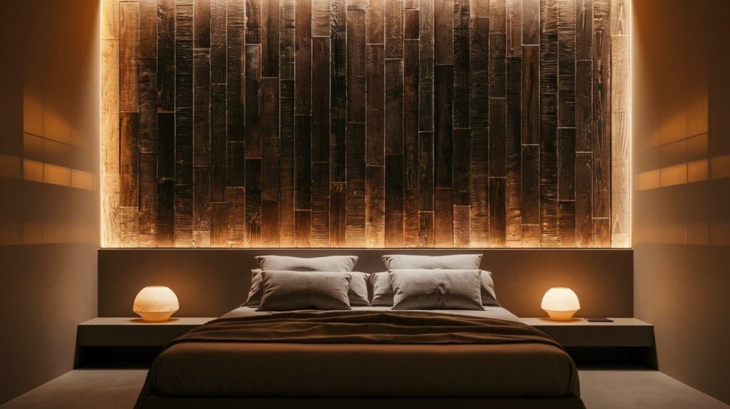 Dark Brown Textured Walls 