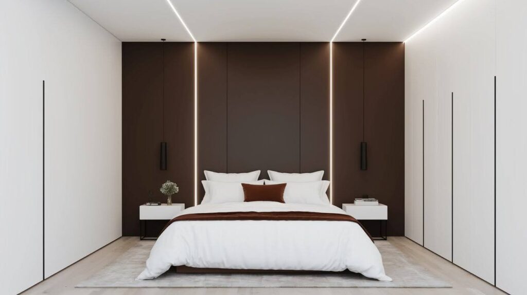 Dark Brown and White Modern Minimalism