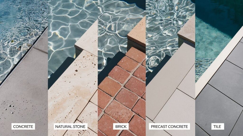 Different Types of Pool Coping