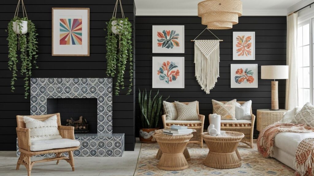 Eclectic & Boho-Inspired Fireplace Ideas