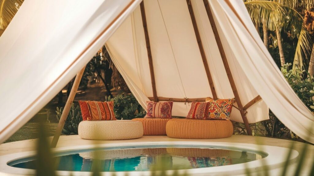 Fabric Tent-Style Cabana