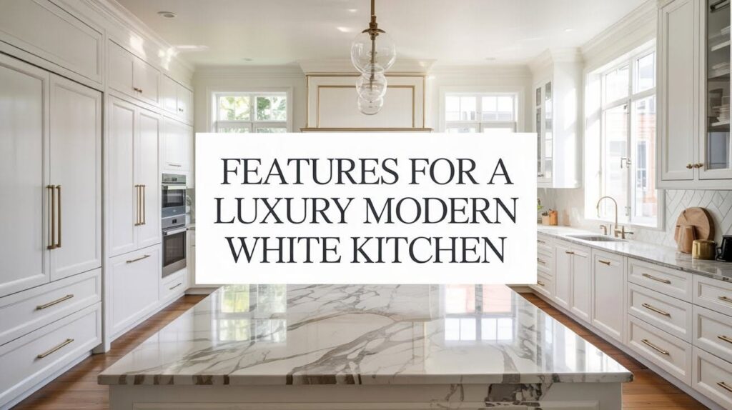 Features for a Luxury Modern White Kitchen