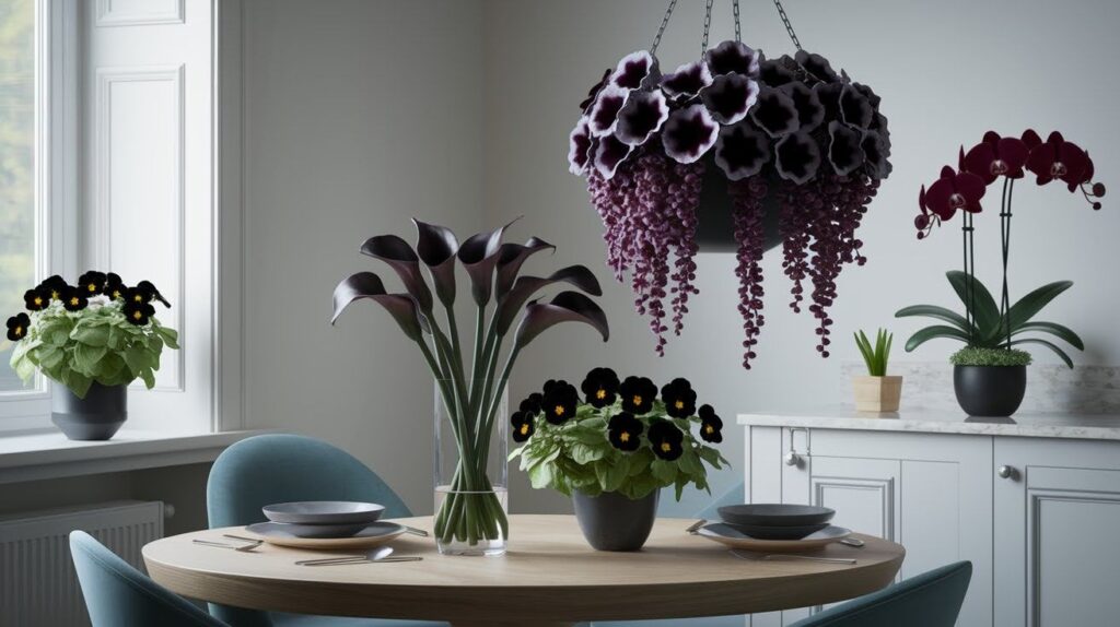 Flowering Black Beauties