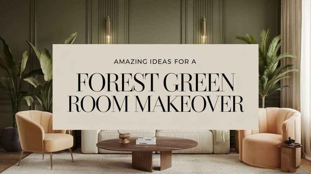 Forest Green Room Makeover