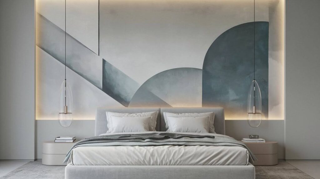 Gray Accent Wall & Murals