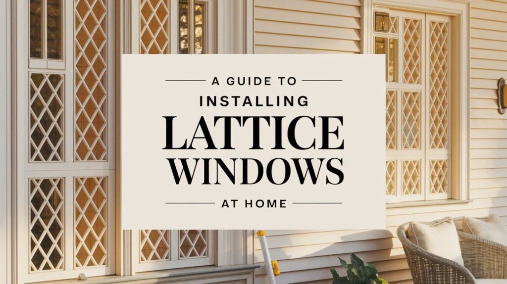 Guide to Installing Lattice Windows
