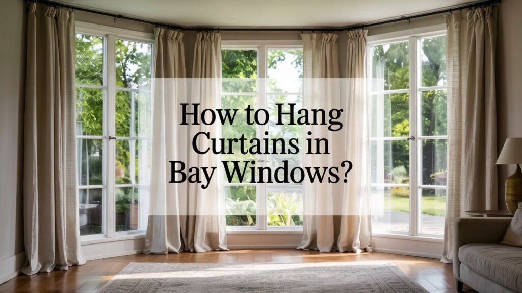 Hang Curtains in Bay Windows
