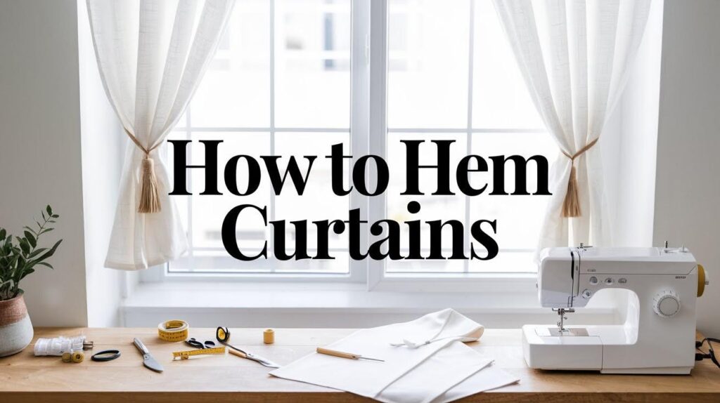 How to Hem Curtains