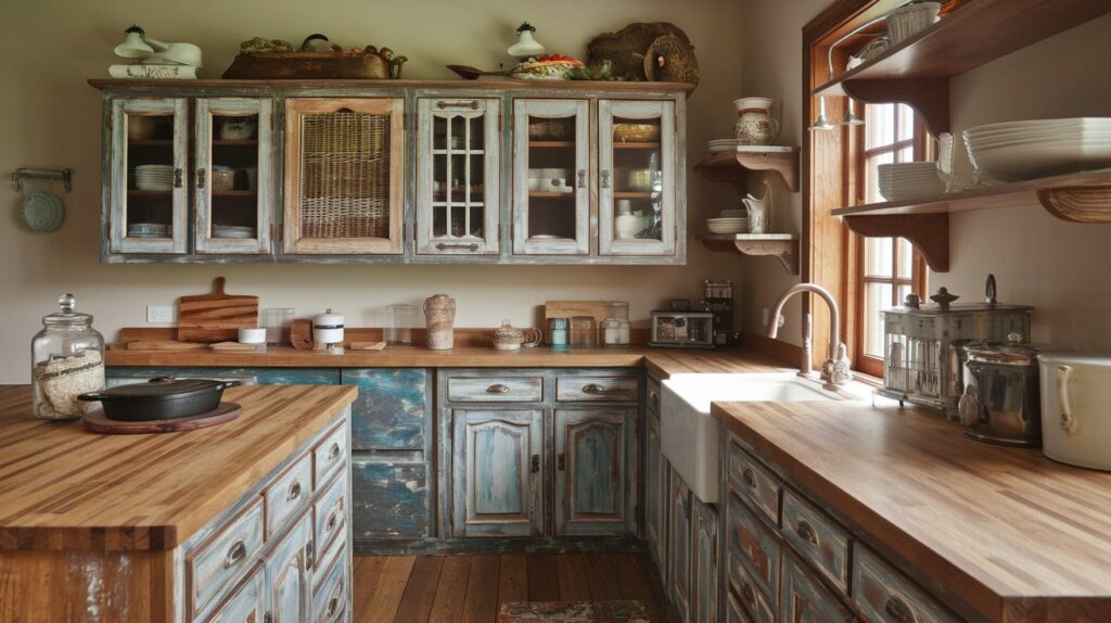 How to Incorporate Vintage Charm with Rustic Kitchen Cabinets