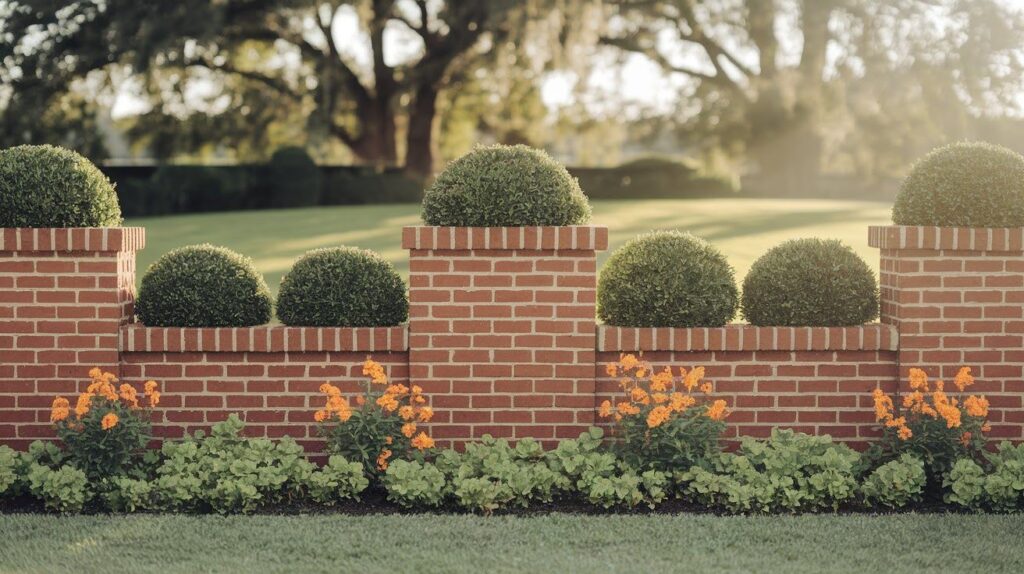 Incorporate Landscaping To Highlight Brick Walls