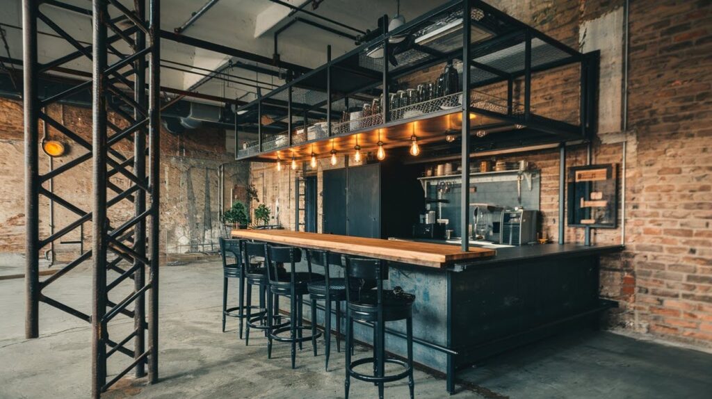 Industrial Kitchen Bar Designs