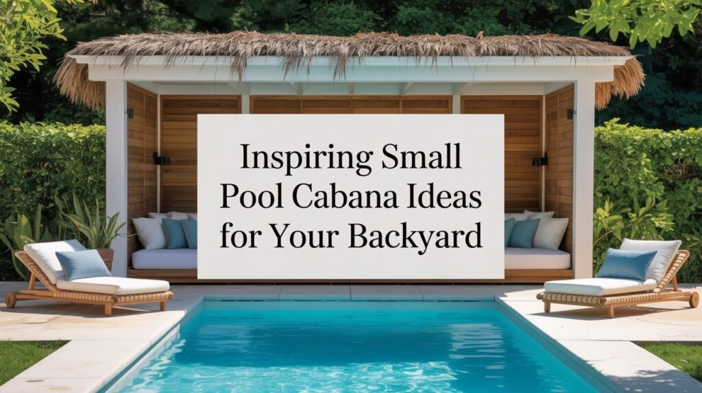 Inspiring Small Pool Cabana