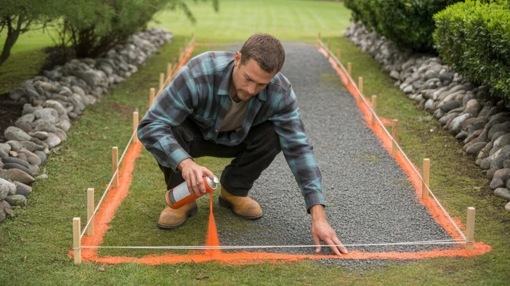 Layout the Driveway
