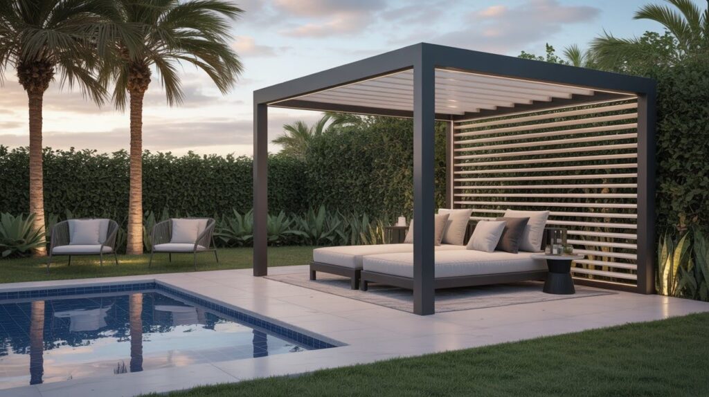 Louvered Roof Cabana