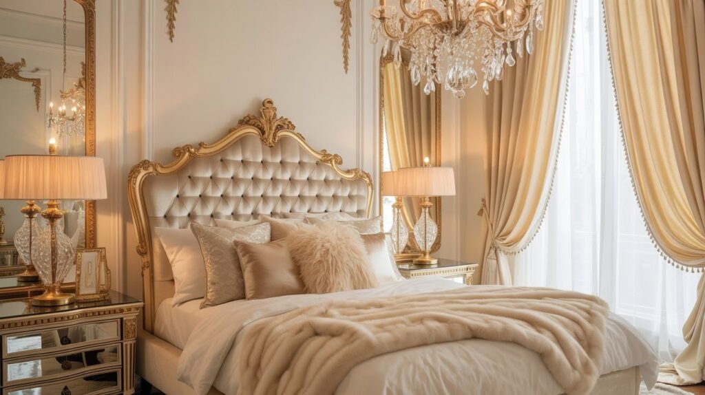 Luxurious & Glamorous Cream Bedrooms
