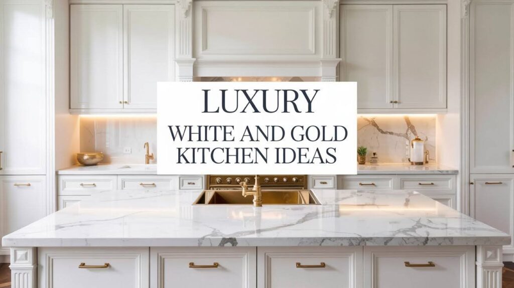 Luxury White and Gold Kitchen
