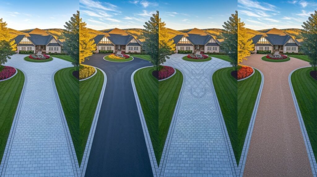 Material Options for Horseshoe Driveways