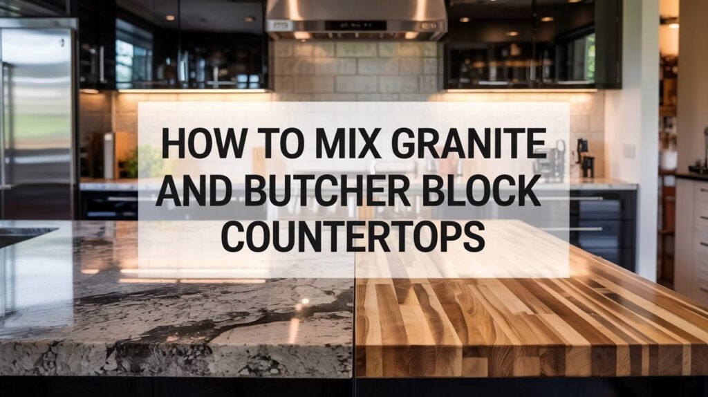 Mix Granite and Butcher Block Countertops